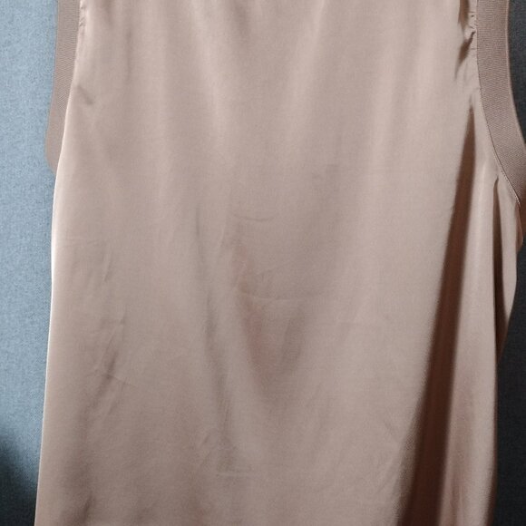 Rafaella Sleeveless Blouse XL Beige | Lightweight Work Top NWOT - Picture 3 of 6